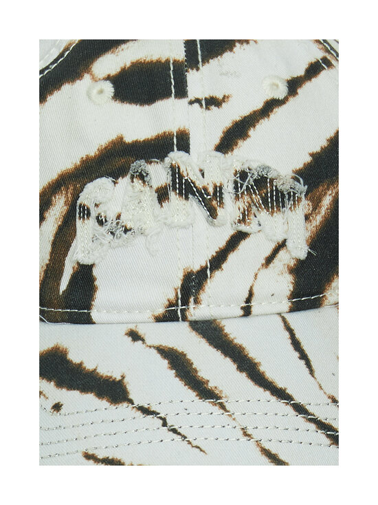 Ganni - Printed Zebra Washed Cotton Canvas -lippalakki - EGRET | Stockmann - photo 3