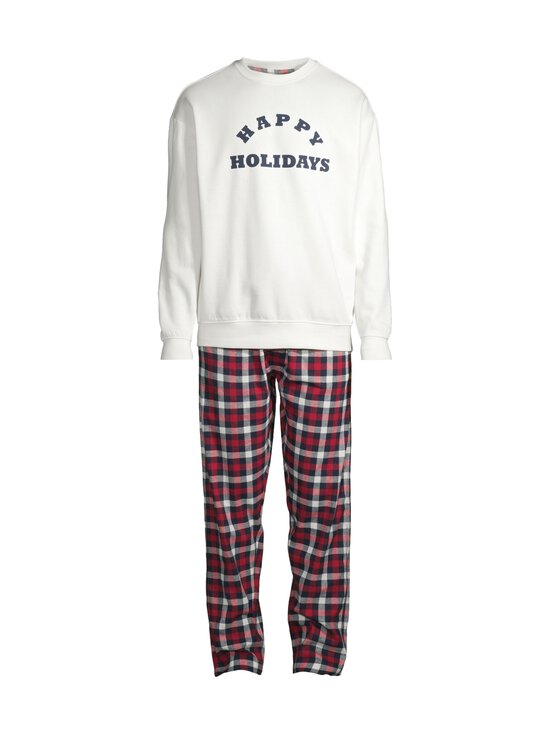 Cap Horn loungewear - Nico-pyjama 2-osainen - RED CHECK/SOFT WHITE | Stockmann - photo 1