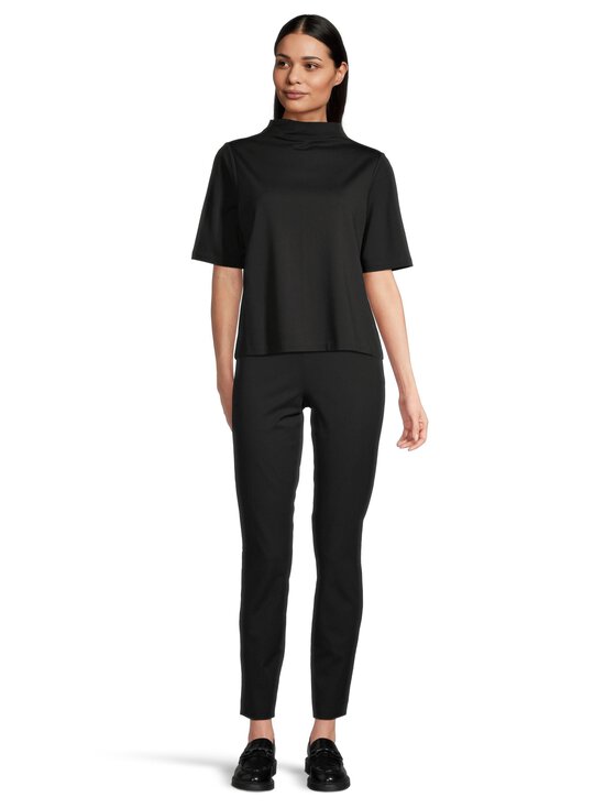 ESSENTIALS by Stockmann - Fleur Punto trikotāžas krekls - BLACK | Stockmann - photo 3