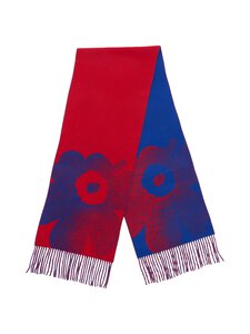 Marimekko - Kootud sall Onnekas Unikko Kioski - 350 RED, BLUE | Stockmann