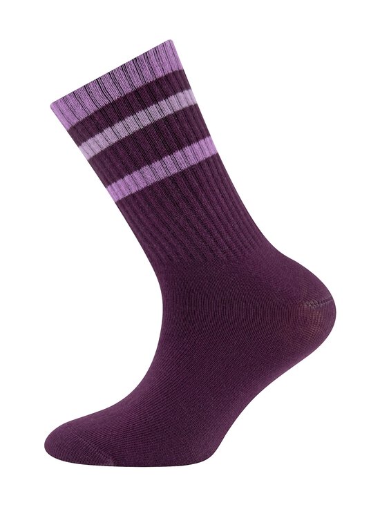 Ewers - Sokid Tennis Herzen Ringel, 2-pakk - 0001 AUBERGINE-LATTE | Stockmann - photo 2