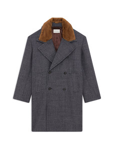 Drôle de Monsieur - Double Breasted vilnas maisījuma mētelis - NY NAVY | Stockmann