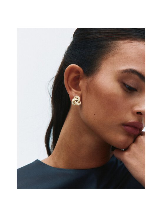 Edblad - Nööp-kõrvarõngad Infinity Knot Sparkle L - GOLD | Stockmann - photo 2