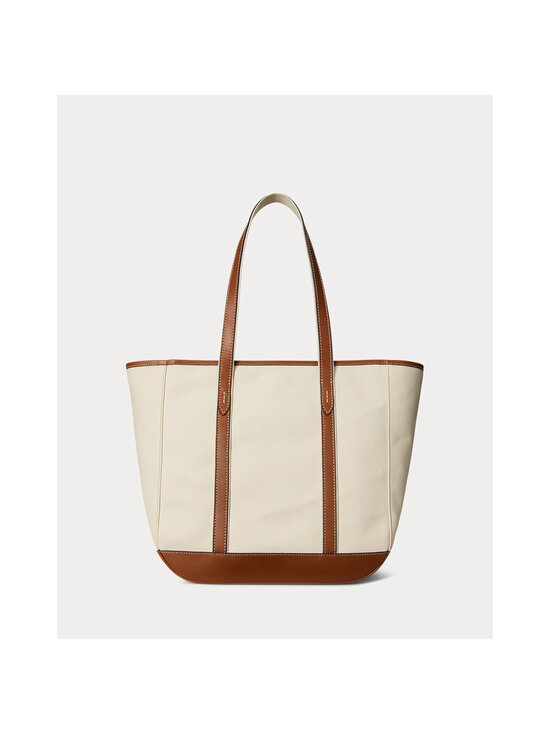 Polo Ralph Lauren - Kott Medium Shopper Tote - ECRU/CUOIO | Stockmann - photo 2