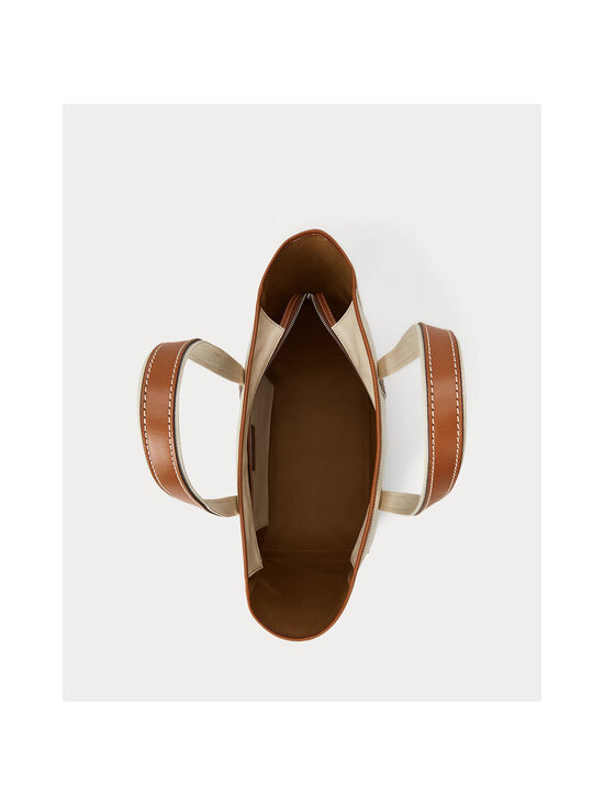 Polo Ralph Lauren - Kott Medium Shopper Tote - ECRU/CUOIO | Stockmann - photo 4