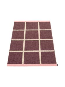 Pappelina - Criss Pop -matto - BURGUNDY BURGUNDY/CREAM/PIGLET EDGE | Stockmann