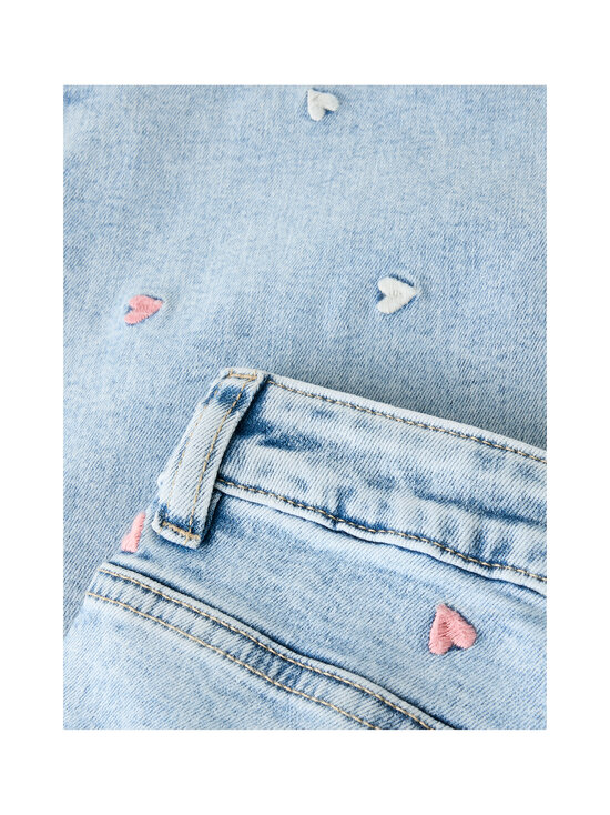Name It - NkfRose Embroidery platu staru džinsi - LIGHT BLUE BLEACHED DENIM DETAIL:HEART EMB | Stockmann - photo 4
