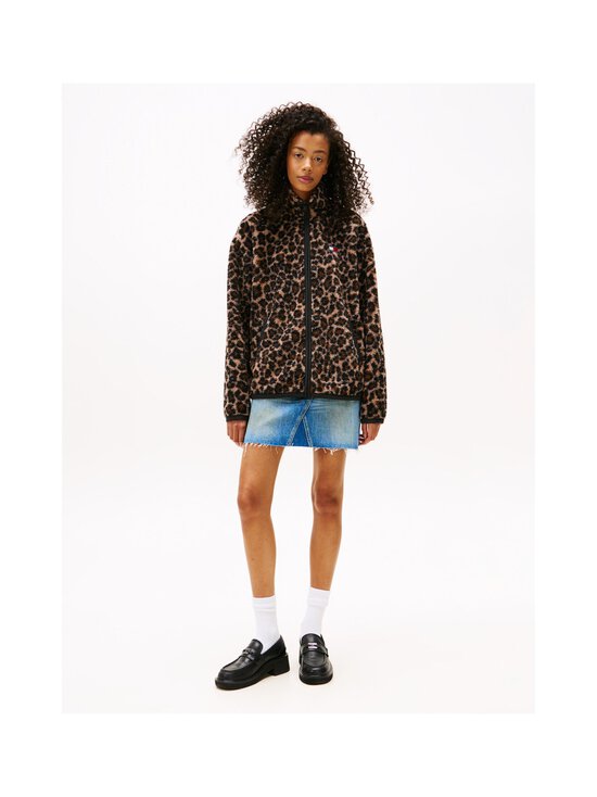 Tommy Jeans - Zip Through Badge Teddy -kevyttakki - 0HD LEOPARD AOP | Stockmann - photo 3
