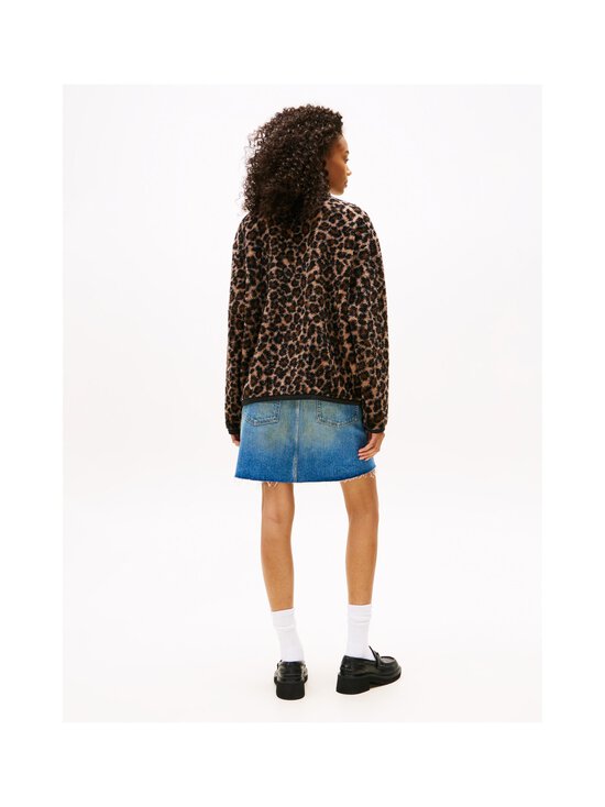 Tommy Jeans - Zip Through Badge Teddy -kevyttakki - 0HD LEOPARD AOP | Stockmann - photo 4