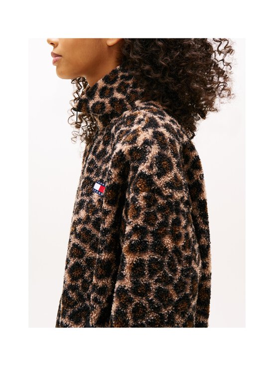 Tommy Jeans - Zip Through Badge Teddy -kevyttakki - 0HD LEOPARD AOP | Stockmann - photo 5