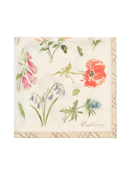 Burberry - Blooms of Brit -silkkihuivi - C5732 SESAME BEIGE | Stockmann - photo 1