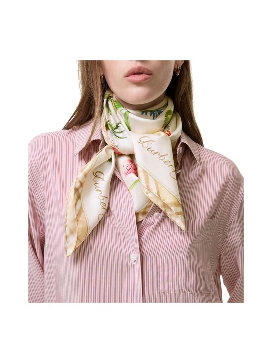 Burberry - Blooms of Brit -silkkihuivi - C5732 SESAME BEIGE | Stockmann - photo 4
