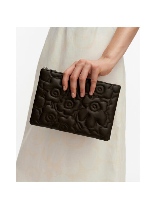 Marimekko - Unikko Clutch -pikkulaukku - 880 DARK BROWN | Stockmann - photo 3