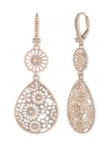 Marchesa - FILIGREE DOUBLE DROP -korvakorut - GOLD | Stockmann