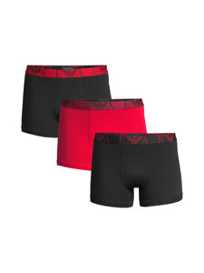 Emporio Armani - Bokserialushousut 3-pack - MC682 BLACK/CHERRY/BLACK | Stockmann