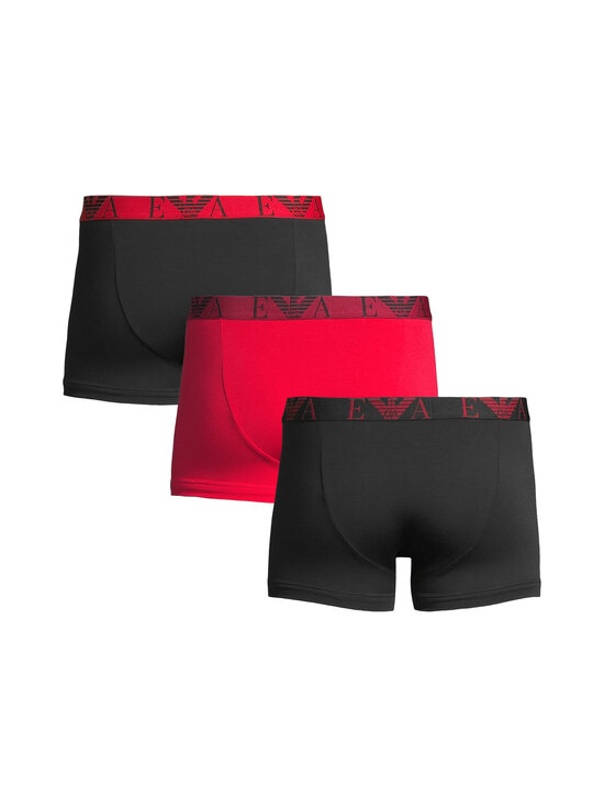 Emporio Armani - Bokserialushousut 3-pack - MC682 BLACK/CHERRY/BLACK | Stockmann - photo 2
