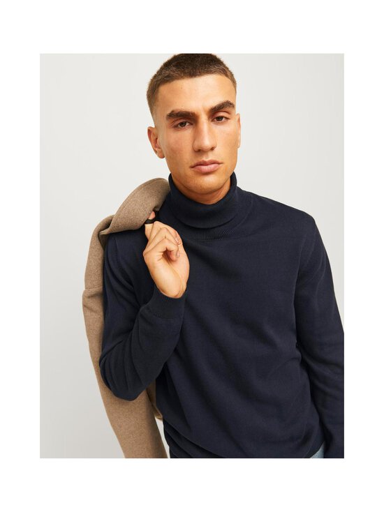 Jack & Jones - JjeBasic kokvilnas rullapkakles džemperis - NAVY BLAZER | Stockmann - photo 6
