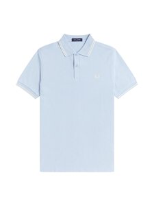 Fred Perry - Twin Tipped Slim -pikeepaita - 51A LIGHT SMOKE / ECRU / ECRU | Stockmann