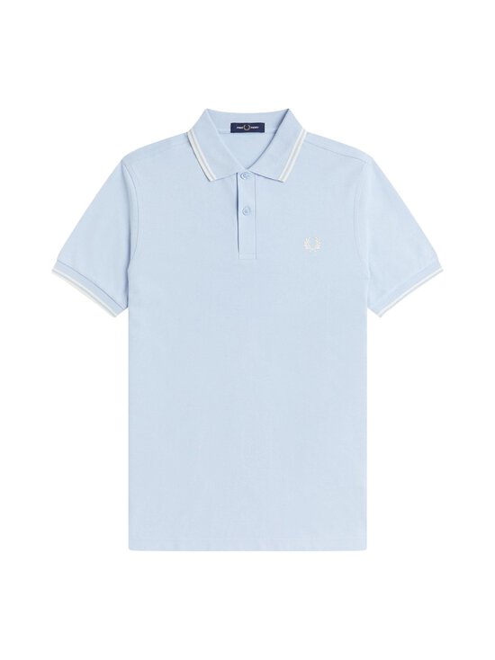 Fred Perry - Twin Tipped Slim -pikeepaita - 51A LIGHT SMOKE / ECRU / ECRU | Stockmann - photo 1