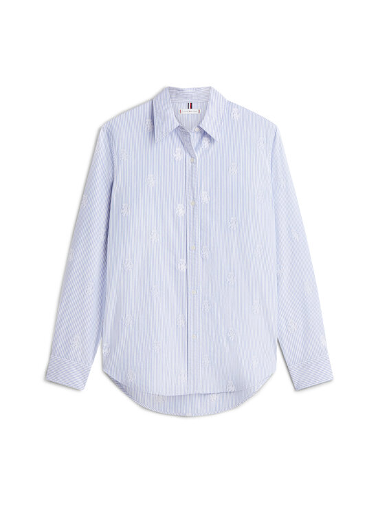 Tommy Hilfiger - Oxford Relaxed -kauluspaita - 0Y7 CLASSIC ITHACA / MID BLUE | Stockmann - photo 1