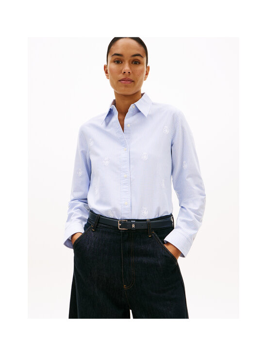 Tommy Hilfiger - Oxford Relaxed -kauluspaita - 0Y7 CLASSIC ITHACA / MID BLUE | Stockmann - photo 3