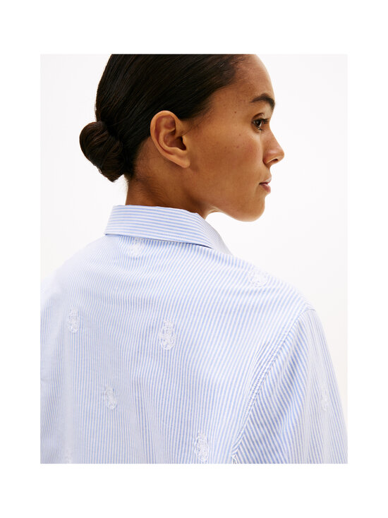 Tommy Hilfiger - Oxford Relaxed -kauluspaita - 0Y7 CLASSIC ITHACA / MID BLUE | Stockmann - photo 4