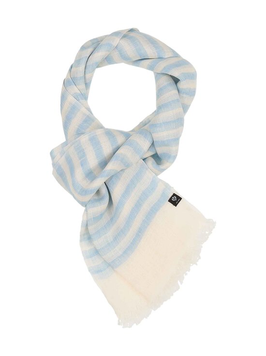 Fraas - Block Stripe -pellavahuivi 60 x 180 cm - 524 LIGHT BLUE | Stockmann - photo 2