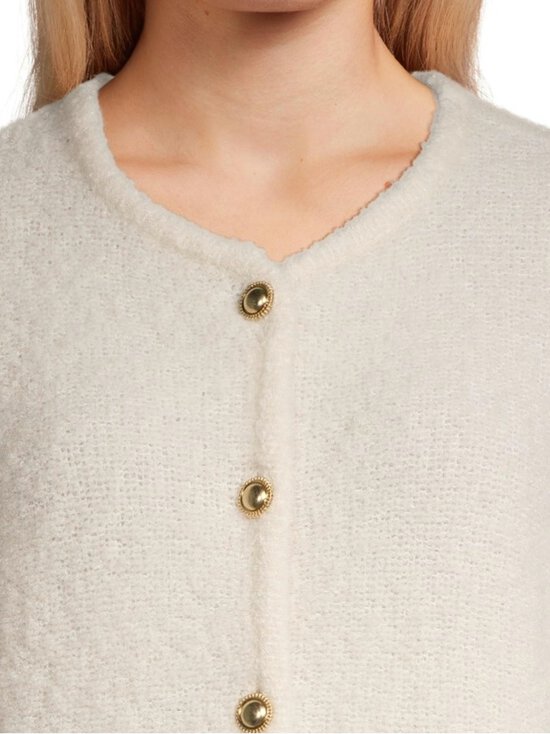 NOOM - Nicolette Cropped Boucle -neuletakki - OFFWHITE | Stockmann - photo 4