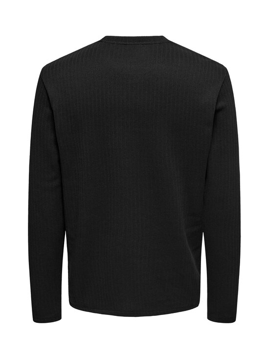Only & Sons - Onstrey T-krekls ar garām piedurknēm - BLACK - photo 2 Only & Sons - Onstrey T-krekls ar garām piedurknēm - BLACK | Stockmann - photo 2