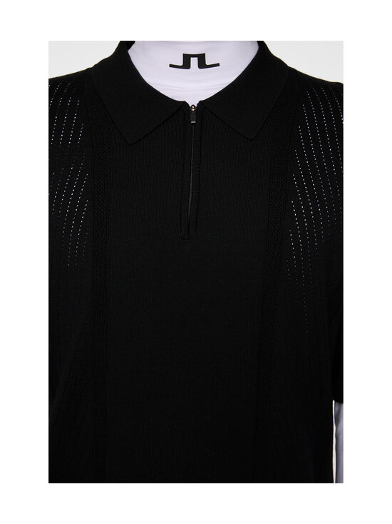 J.Lindeberg - Remy Structure Zip adīts polo krekls - 9999 BLACK | Stockmann - photo 6
