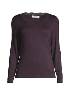 NOOM - Sarita Lace trikotāžas krekls - AUBERGINE | Stockmann