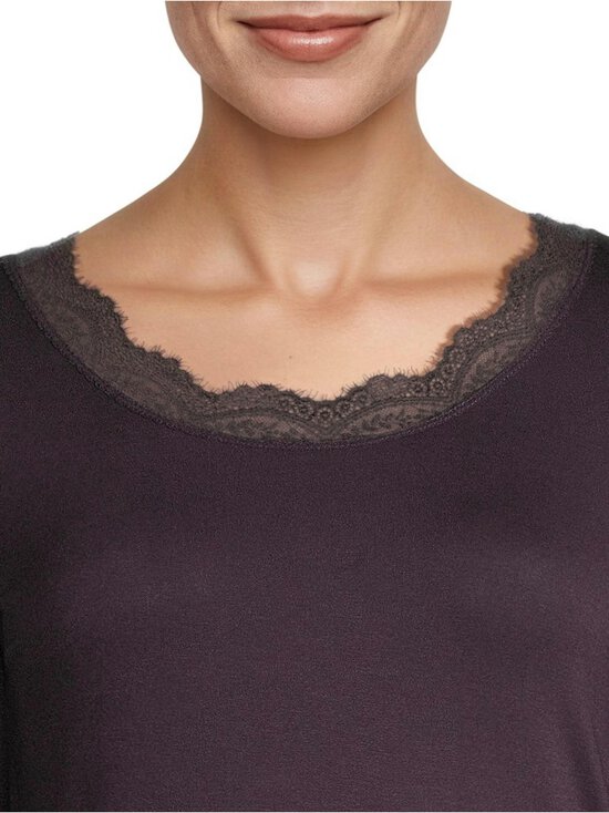 NOOM - Sarita Lace trikotāžas krekls - AUBERGINE | Stockmann - photo 4