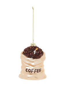 Casa Stockmann - Glass Coffee Bag -joulukoriste - BROWN | Stockmann