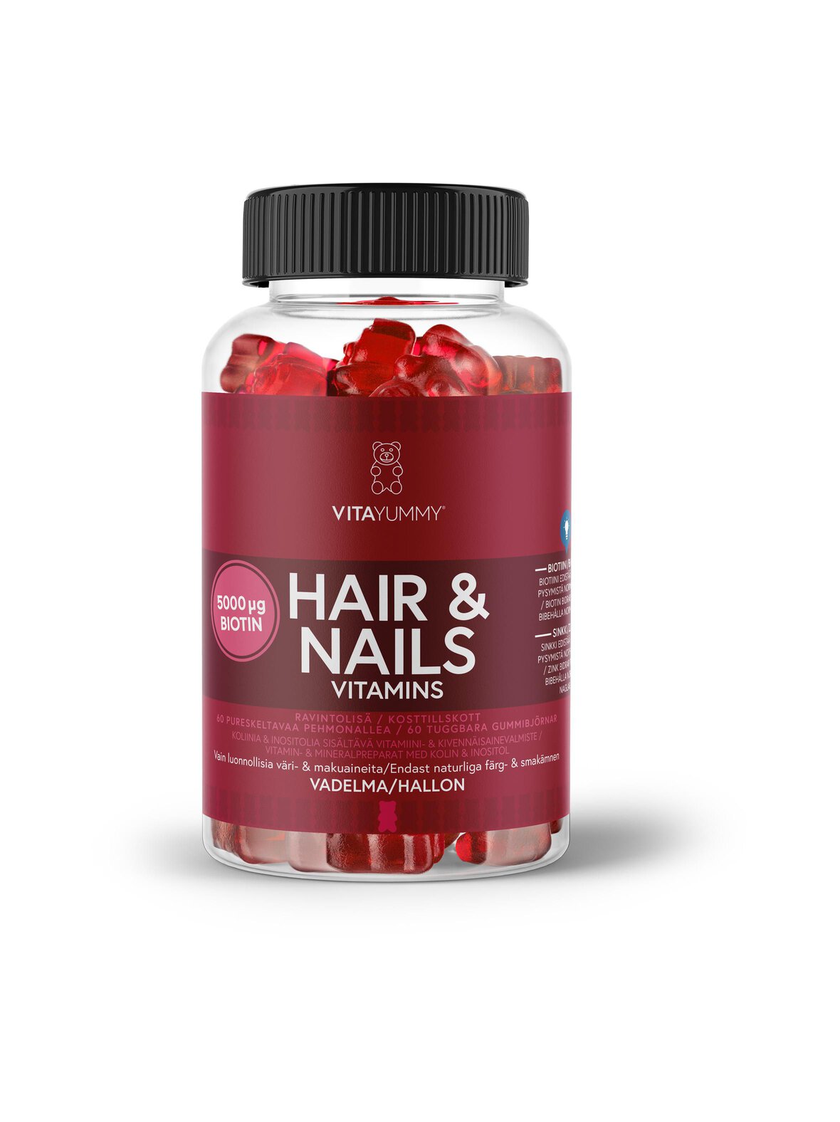 Hair & Nails Raspberry -ravintolisä