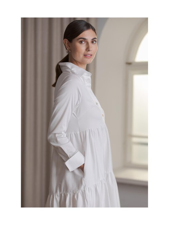 Original Story - Long Sleeve Cotton Blend -mekko - WHITE | Stockmann - photo 3