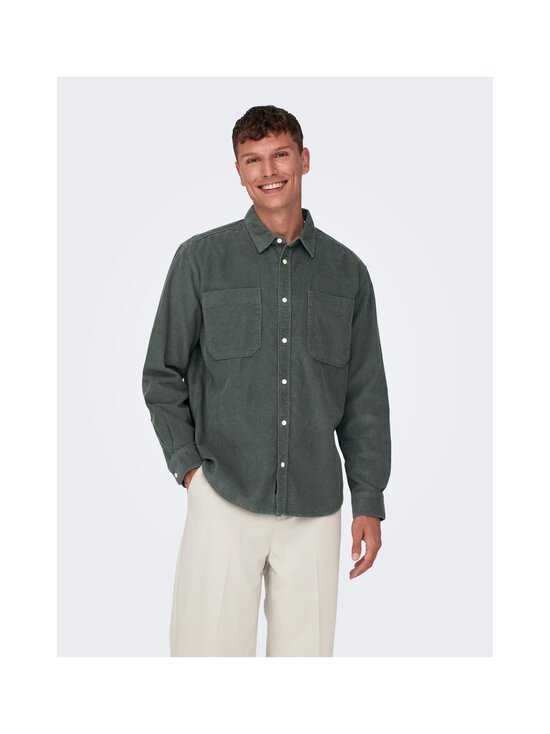 Only & Sons - OnsAlp Relaxed -vakosamettipaita - CASTOR GRAY | Stockmann - photo 4