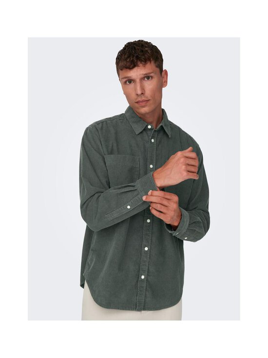 Only & Sons - OnsAlp Relaxed -vakosamettipaita - CASTOR GRAY | Stockmann - photo 7