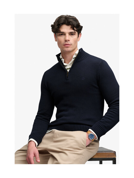 Superdry - Kudum Cotton Half Zip - 11S NAVY | Stockmann - photo 4