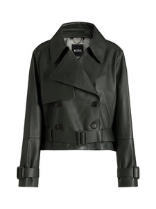 BOSS - Satela-nahkatakki - DARK GREEN | Stockmann
