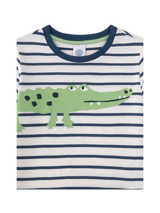 Sanetta - Pidžaama Kids B. Short Crocodile Stripe - 1948 WHITE PEBBLE | Stockmann - photo 3