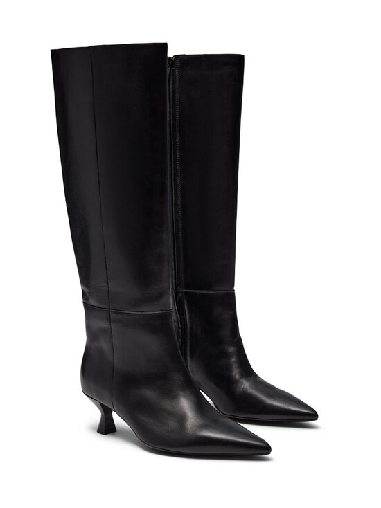 PAVEMENT - Martina Tall Kitten Heel -nahkasaappaat - 020 BLACK | Stockmann - photo 2