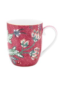 PIP Studio - Flower Festival Small -muki 145 ml - DARK PINK PIP Studio - Flower Festival Small -muki 145 ml - DARK PINK | Stockmann