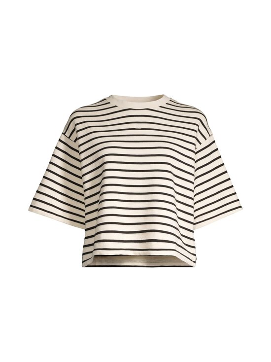 Myers Cropped Stribe Terry T-krekls