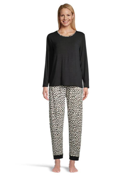 Damella - Bamboo Fantasy Leo -pyjama 2-osainen - 434 NOUGAT/BLACK - photo 2 Damella - Bamboo Fantasy Leo -pyjama 2-osainen - 434 NOUGAT/BLACK | Stockmann - photo 2