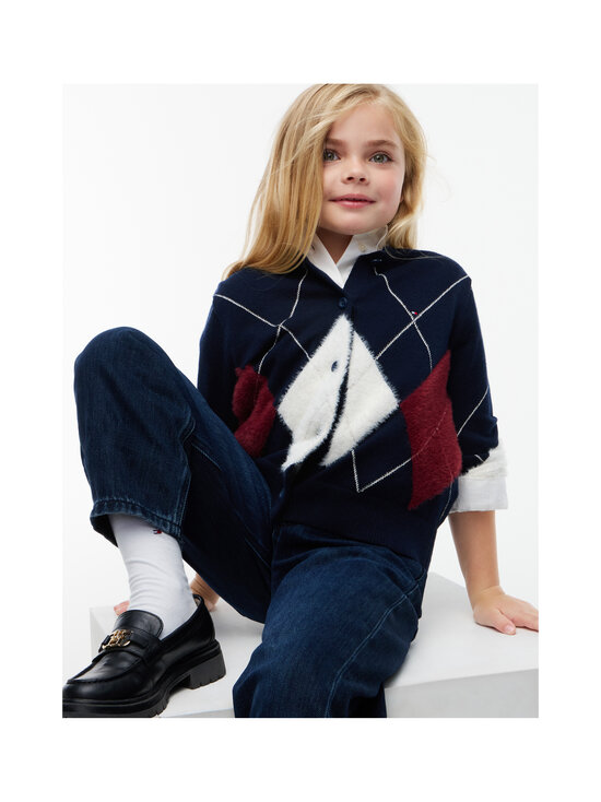 Tommy Hilfiger - Argyle-neuletakki - C1G DARK BLUE | Stockmann - photo 5