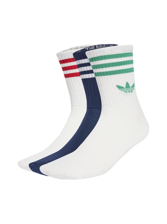 adidas Originals - 3 Stripes Crew -sukat 3-pack - JV7408 WHITE/NINDIG/WHITE - photo 1 adidas Originals - 3 Stripes Crew -sukat 3-pack - JV7408 WHITE/NINDIG/WHITE | Stockmann - photo 1