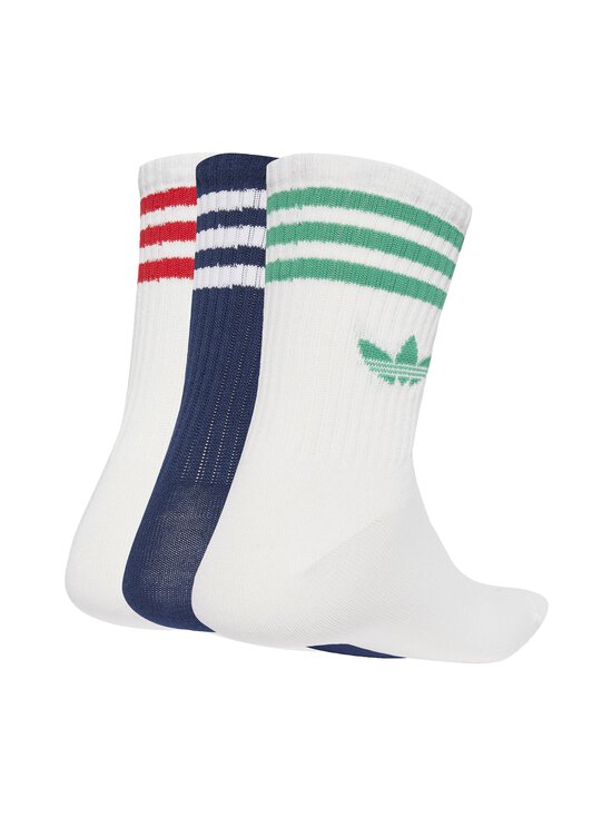 adidas Originals - 3 Stripes Crew -sukat 3-pack - JV7408 WHITE/NINDIG/WHITE - photo 2 adidas Originals - 3 Stripes Crew -sukat 3-pack - JV7408 WHITE/NINDIG/WHITE | Stockmann - photo 2
