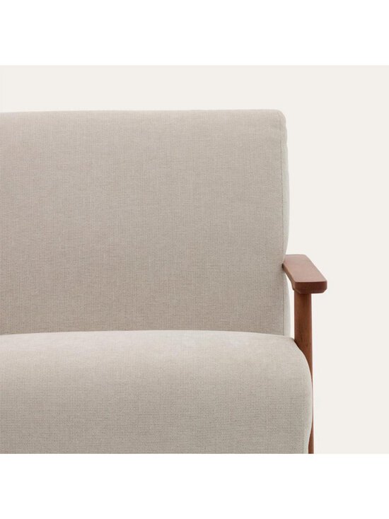 Kave Home - Meghan-nojatuoli helmenharmaa chenille-kangas / pähkinä - GREY | Stockmann - photo 4