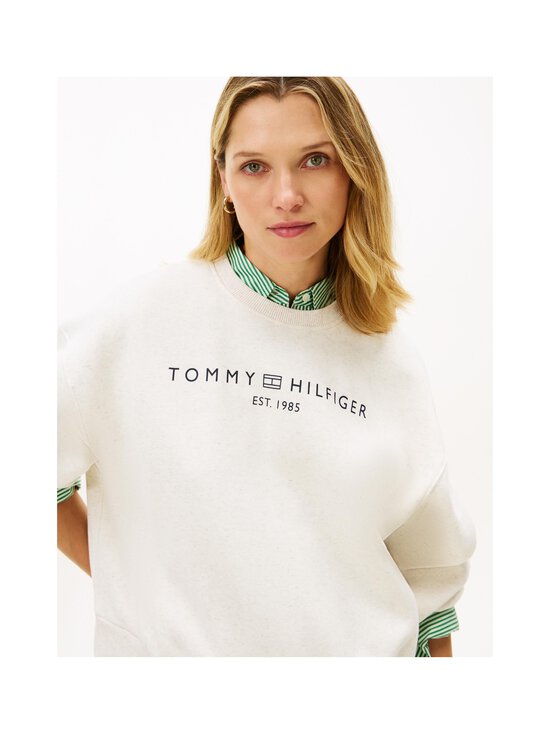 Tommy Hilfiger - Corp Logo -collegepaita - 0K5 ECRU HEATHER | Stockmann - photo 5