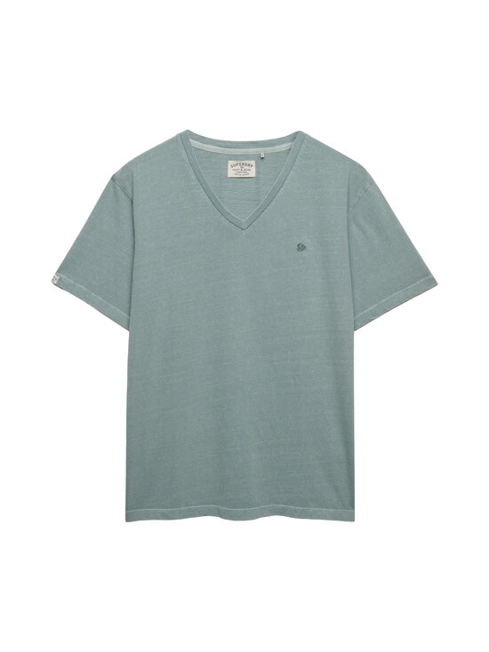 Superdry - Classic Cotton Linen Vee T-krekls - J1E SILVER SAGE | Stockmann - photo 1